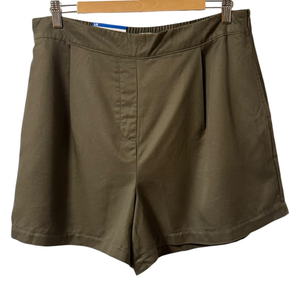 Frank by Frank and Oak Tencel Shorts Women’s Large Olive Army Green